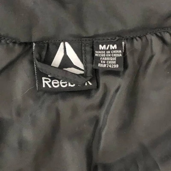 Reebok Black & Black Heather Fleece Women’s Puffer Jacket - Size Medium * wom106 - Picture 5 of 11